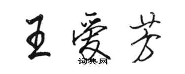 駱恆光王愛芳行書個性簽名怎么寫