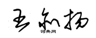 朱錫榮王亦揚草書個性簽名怎么寫