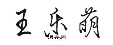 駱恆光王樂萌行書個性簽名怎么寫