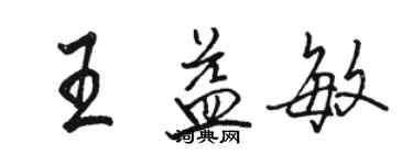 駱恆光王益敏行書個性簽名怎么寫