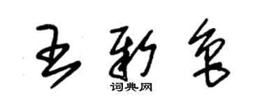 朱錫榮王新魯草書個性簽名怎么寫