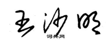 朱錫榮王沙明草書個性簽名怎么寫