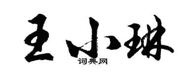 胡問遂王小琳行書個性簽名怎么寫