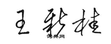 駱恆光王新桂草書個性簽名怎么寫
