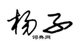 朱錫榮楊子草書個性簽名怎么寫