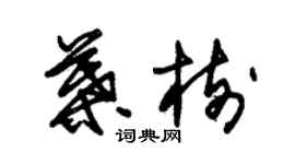 朱錫榮葉樹草書個性簽名怎么寫