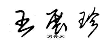 朱錫榮王展珍草書個性簽名怎么寫