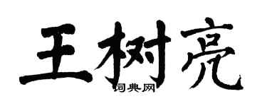 翁闓運王樹亮楷書個性簽名怎么寫