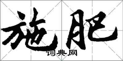 胡問遂施肥行書怎么寫