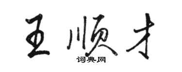 駱恆光王順才行書個性簽名怎么寫