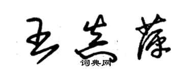 朱錫榮王真萍草書個性簽名怎么寫