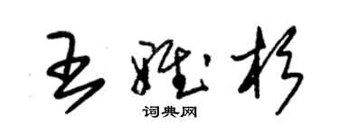 朱錫榮王雅杉草書個性簽名怎么寫