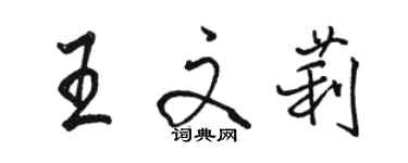 駱恆光王文莉行書個性簽名怎么寫