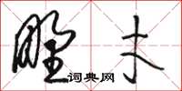 駱恆光野才草書怎么寫