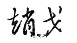 駱恆光趙戈草書個性簽名怎么寫