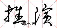 曾慶福推演草書怎么寫