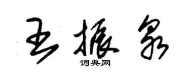 朱錫榮王振泉草書個性簽名怎么寫