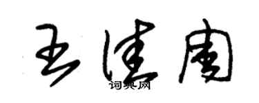 朱錫榮王佳周草書個性簽名怎么寫