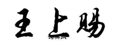 胡問遂王上賜行書個性簽名怎么寫