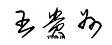 朱錫榮王貴州草書個性簽名怎么寫