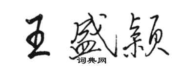 駱恆光王盛穎行書個性簽名怎么寫
