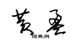 朱錫榮黃盈草書個性簽名怎么寫