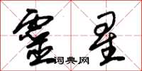 朱錫榮靈星草書怎么寫