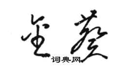 駱恆光金葵草書個性簽名怎么寫