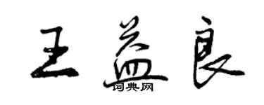 曾慶福王益良行書個性簽名怎么寫