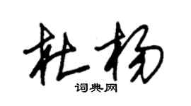 朱錫榮杜楊草書個性簽名怎么寫