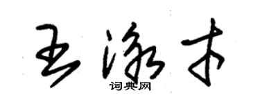 朱錫榮王泳才草書個性簽名怎么寫