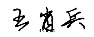 朱錫榮王肖兵草書個性簽名怎么寫