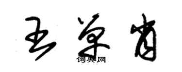 朱錫榮王單肖草書個性簽名怎么寫