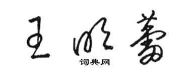 駱恆光王明蕾草書個性簽名怎么寫