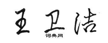 駱恆光王衛潔行書個性簽名怎么寫