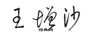 駱恆光王增沙草書個性簽名怎么寫