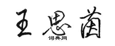 駱恆光王思茵行書個性簽名怎么寫