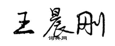 曾慶福王晨剛行書個性簽名怎么寫