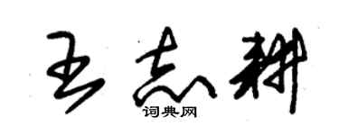 朱錫榮王志耕草書個性簽名怎么寫