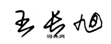 朱錫榮王長旭草書個性簽名怎么寫