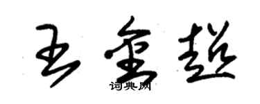 朱錫榮王金超草書個性簽名怎么寫