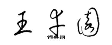 梁錦英王幸園草書個性簽名怎么寫