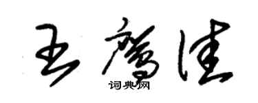 朱錫榮王鷹佳草書個性簽名怎么寫