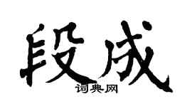 翁闓運段成楷書個性簽名怎么寫