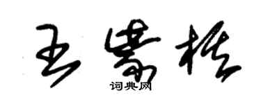 朱錫榮王紫棋草書個性簽名怎么寫