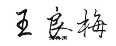 駱恆光王良梅行書個性簽名怎么寫