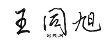 駱恆光王同旭行書個性簽名怎么寫