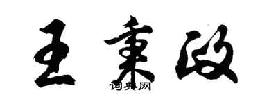 胡問遂王秉政行書個性簽名怎么寫