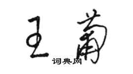 駱恆光王葡草書個性簽名怎么寫