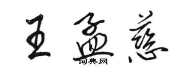 駱恆光王孟慈行書個性簽名怎么寫